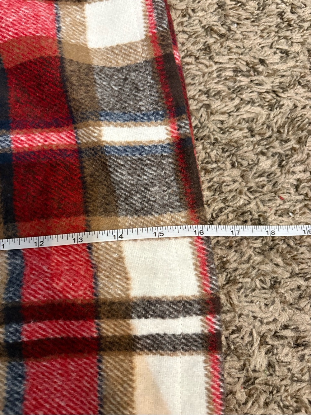 Plaid Mini Skirt in Red and Tan - Women's Skirt NWT medium - Picture 5 of 5